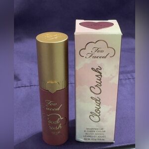 Too Faced Cloud Crush Whipped Lip & Cheek Color in Shade Bed of Roses